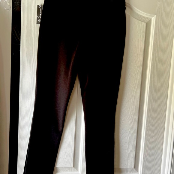 Kim Rogers Casual True Black Pull On Straight Leg Dress Pants Size Small - Picture 5 of 8